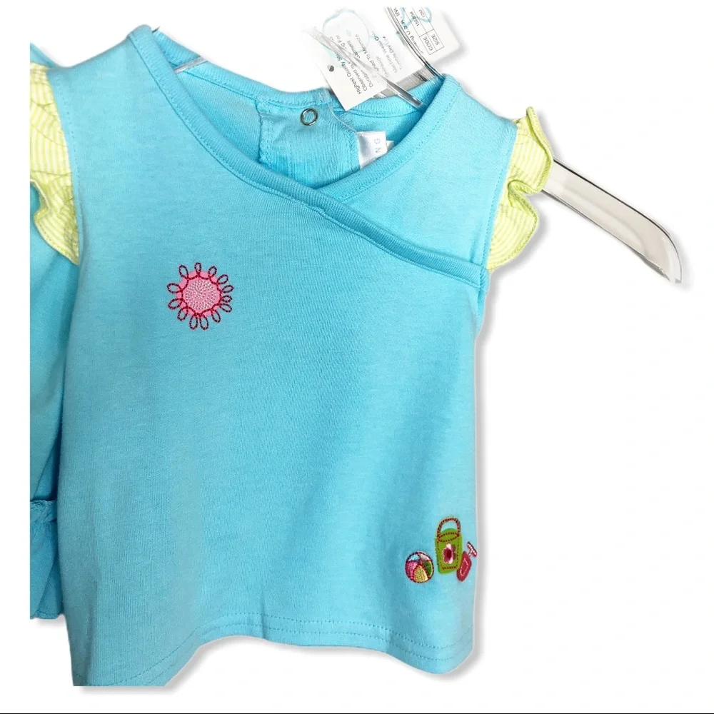 12 Months New Agabang 2 Piece Skirt & Tee with Ruffle Infant Toddler Baby‎ girls